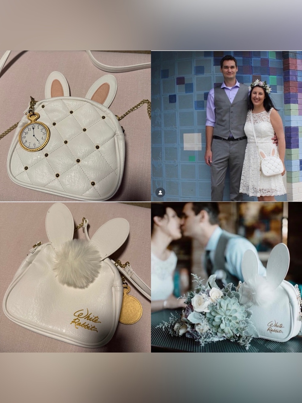 White Rabbit Handbag by Loungefly- Alice in Wonderland